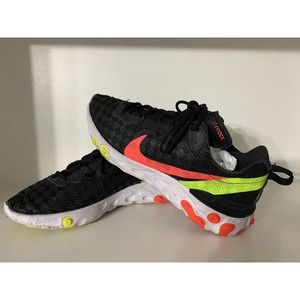 Nike Air React Element 55 Checkered Crimson Volt MENS 8.5 Gym RUN CJ0782-001